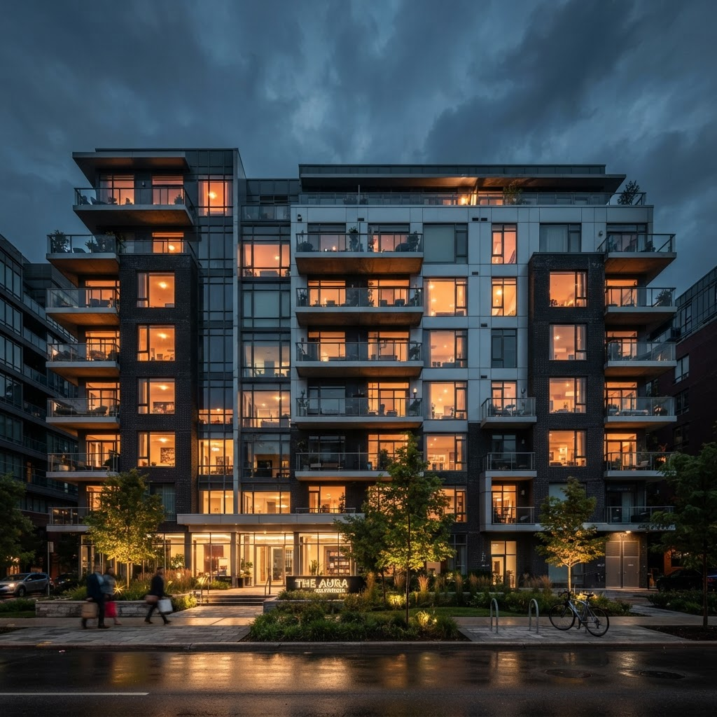 Modern residential development